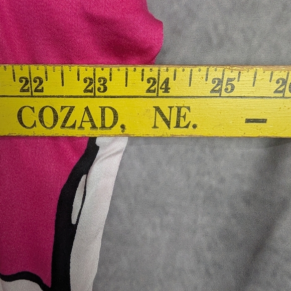 Tribal Blsize XL Butterfly Print With Knotted Waist And Short Bodice Hot Pink - Picture 10 of 10